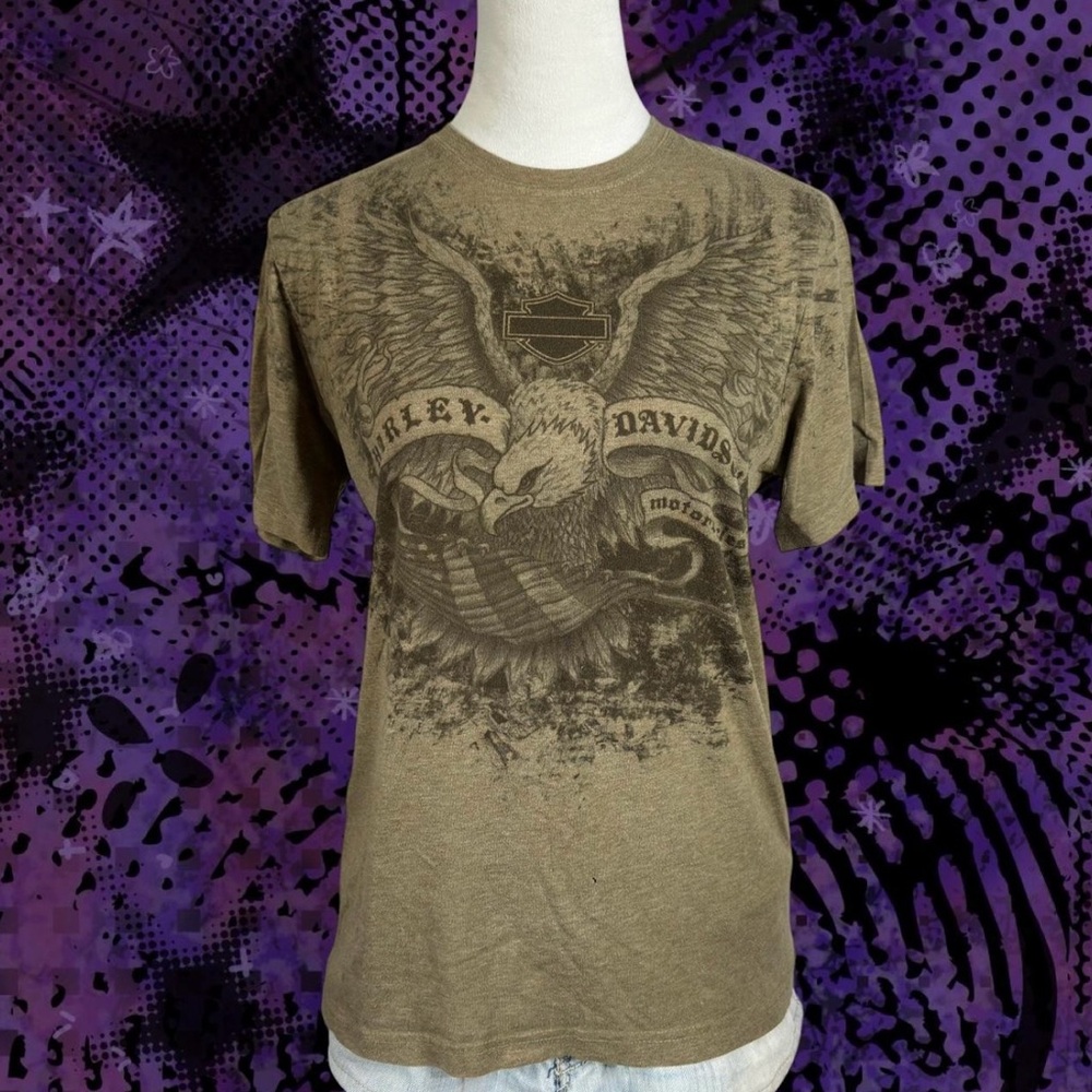 brown harley davidson t shirt !